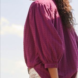 NWT Anthropologie The Tavi Buttondown Shirt Top